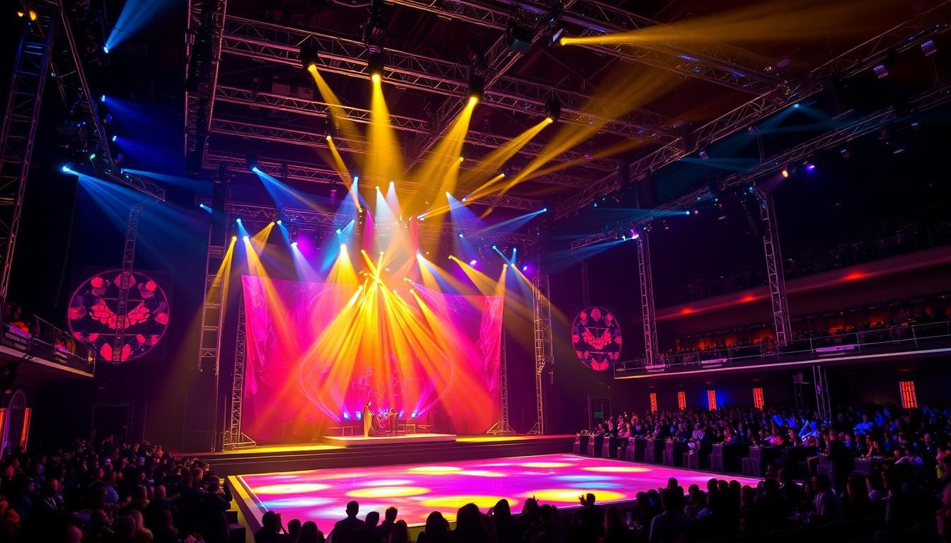 iluminação em eventos